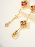 [Aura]B.C.L ENAMELED Five-Flower Bracelet£¨Various Colors)