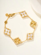 [Aura]B.C.L ENAMELED Five-Flower Bracelet£¨Various Colors) BIG SIZE