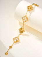 [Aura]B.C.L ENAMELED Five-Flower Bracelet£¨Various Colors) BIG SIZE