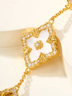 [Aura]B.C.L ENAMELED Five-Flower Bracelet£¨Various Colors) BIG SIZE