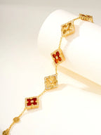 [Aura]B.C.L ENAMELED Five-Flower Bracelet£¨Various Colors) BIG SIZE