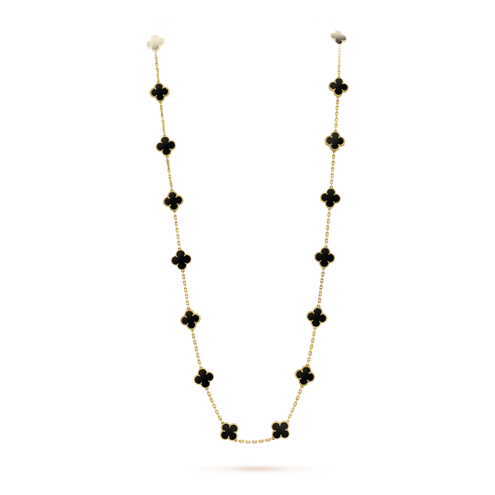 Aura CLOVER 20 MOTIVE ONYX HALSKETTE