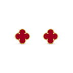 Aura CLOVER MEDIUM 1 MOTIFS CARNELIAN  EARRINGS