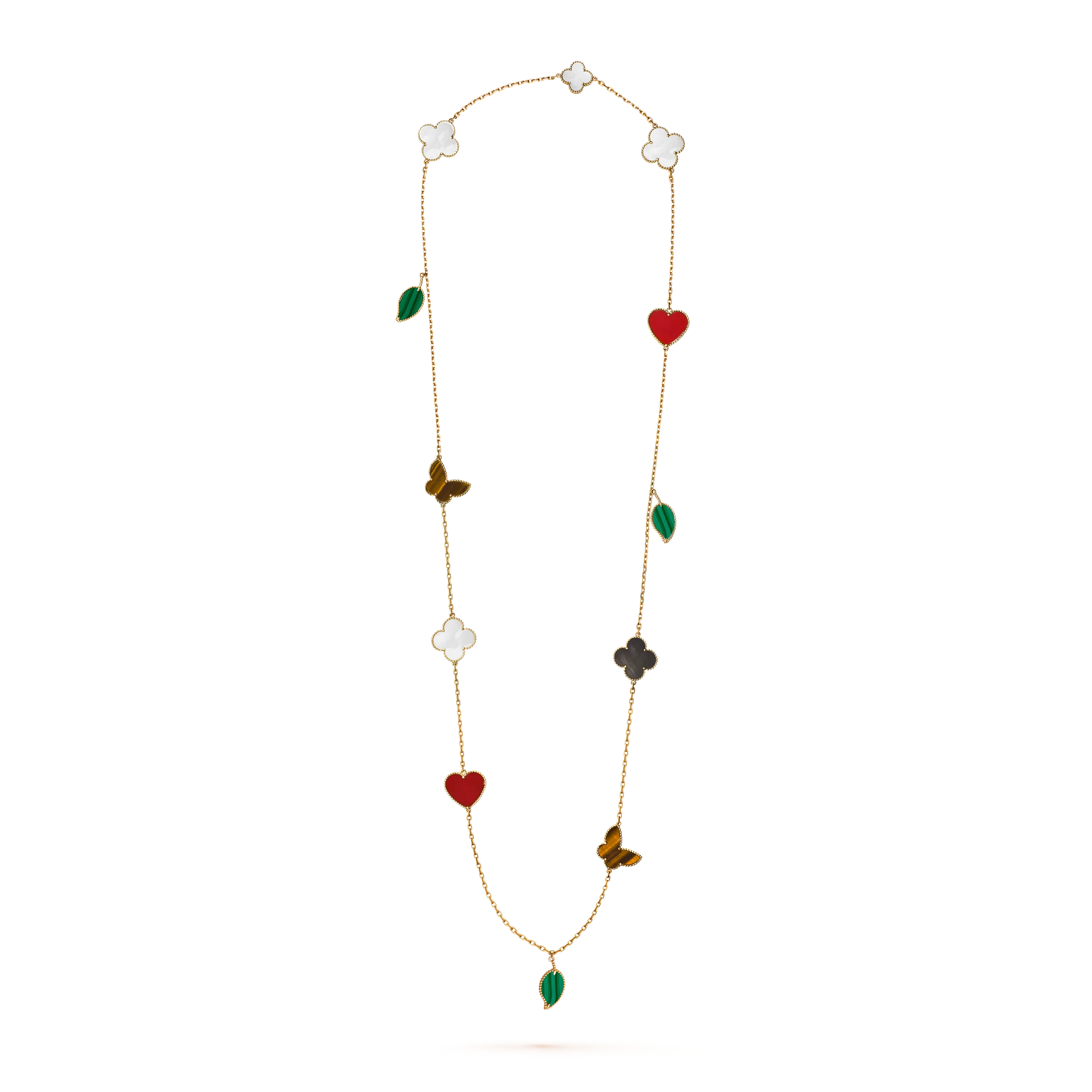 [Aura ] Lucky Alhambra Long Necklace-12 Designs