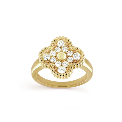 [⭐Aura ]CLOVER DIAMOND RING