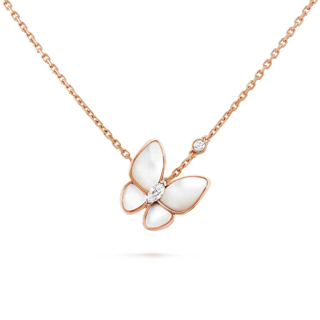 Aura BUTTERFLY MOP DIAMANT HALSKETTE