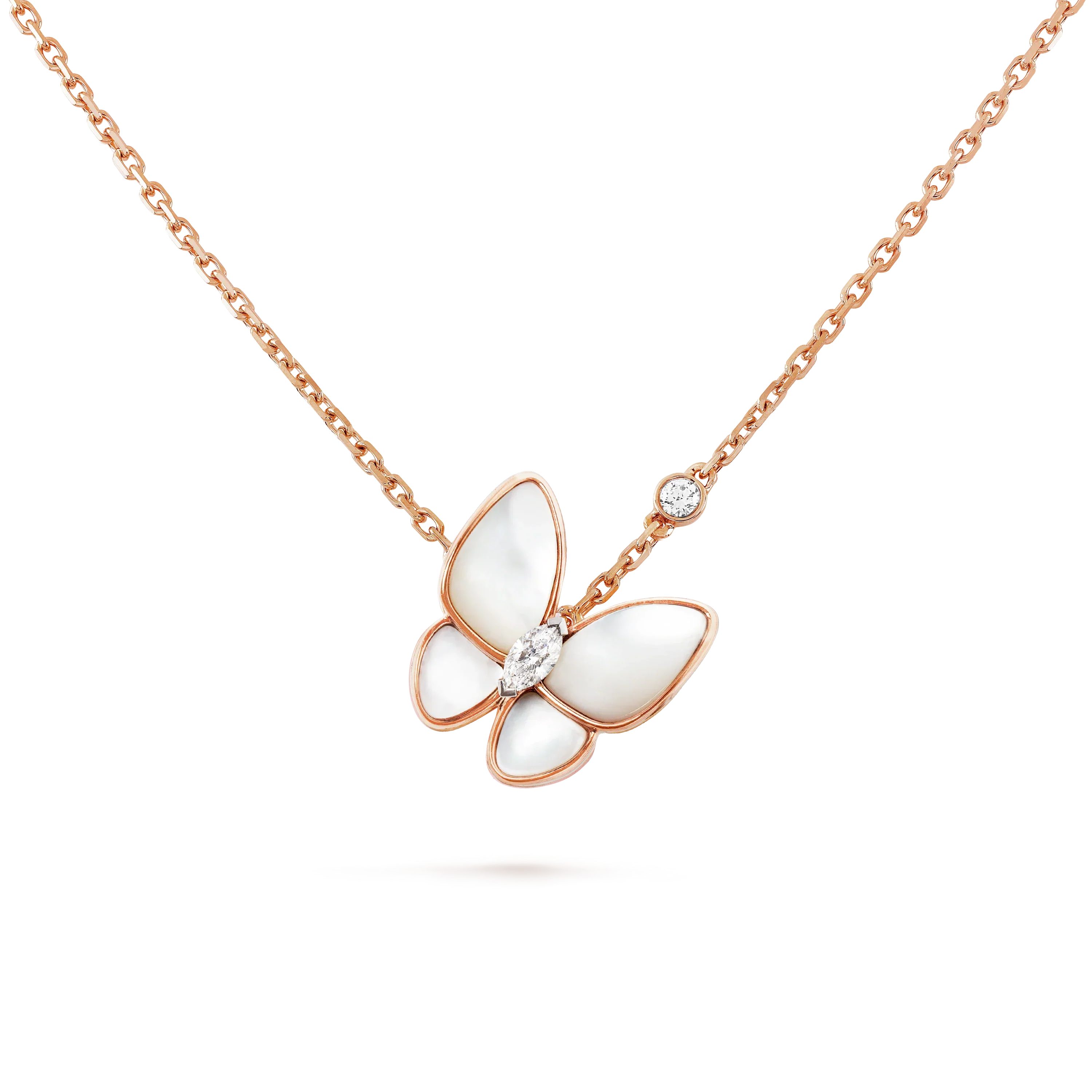 Aura BUTTERFLY MOP DIAMOND NECKLACE