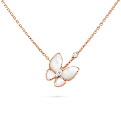 [⭐Aura ]BUTTERFLY MOP DIAMOND NECKLACE