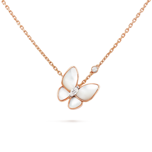[⭐Aura ]BUTTERFLY MOP DIAMOND NECKLACE
