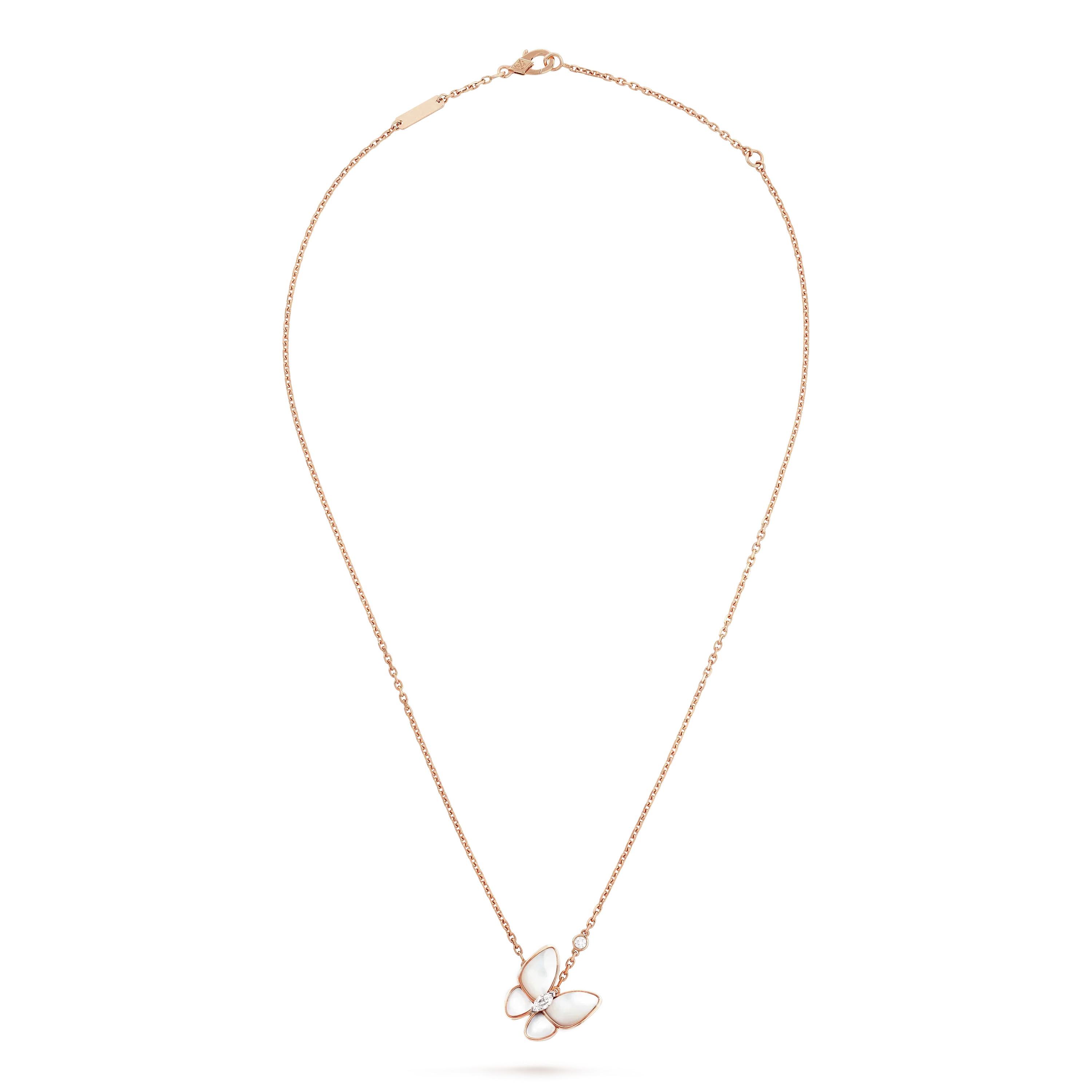 Aura BUTTERFLY MOP DIAMOND NECKLACE