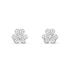 Aura CLOVER COMOS DIAMOND EARRINGS SILVER