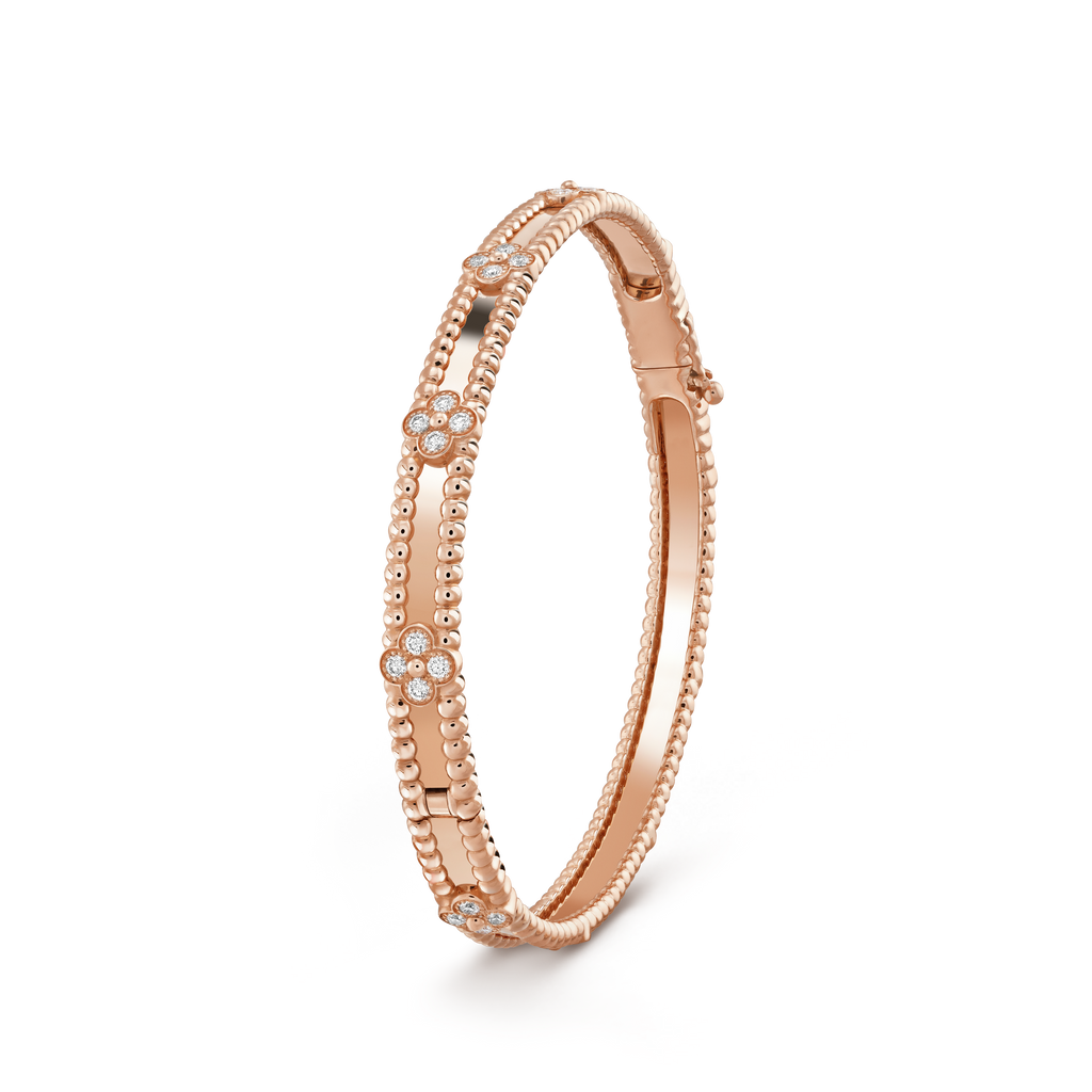 Aura CLOVER BRACELET 4MM DIAMONDS