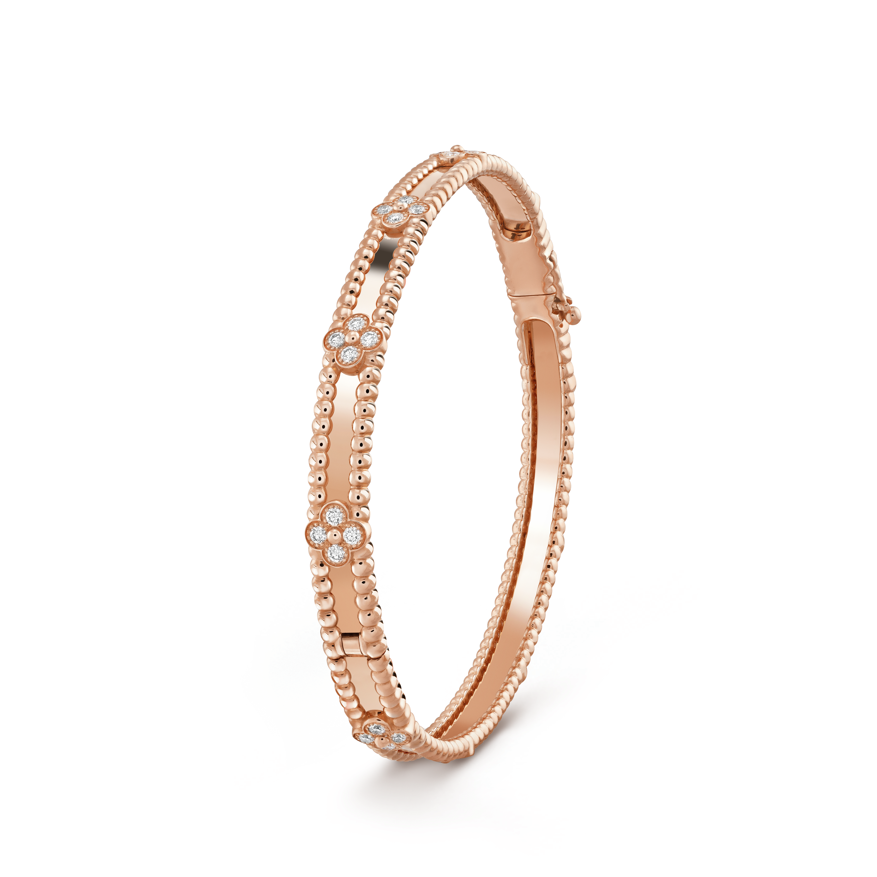 Aura CLOVER BRACELET 4MM DIAMONDS