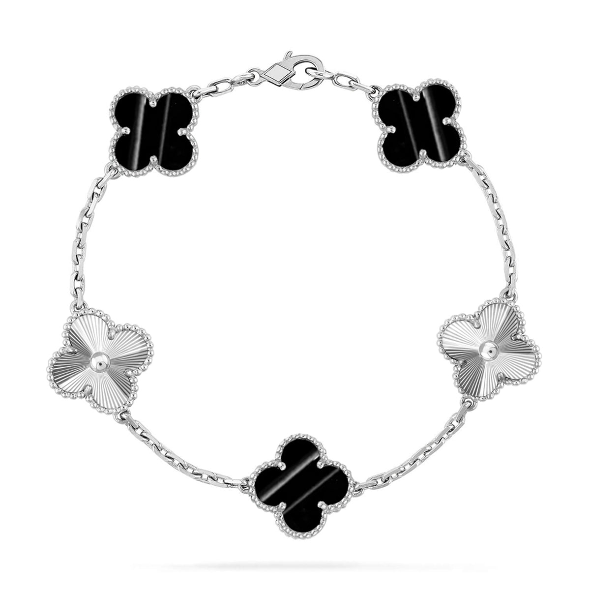 [Aura ]New  CLOVER 5 MOTIF PULSAR STONE BRACELET COLLECTION