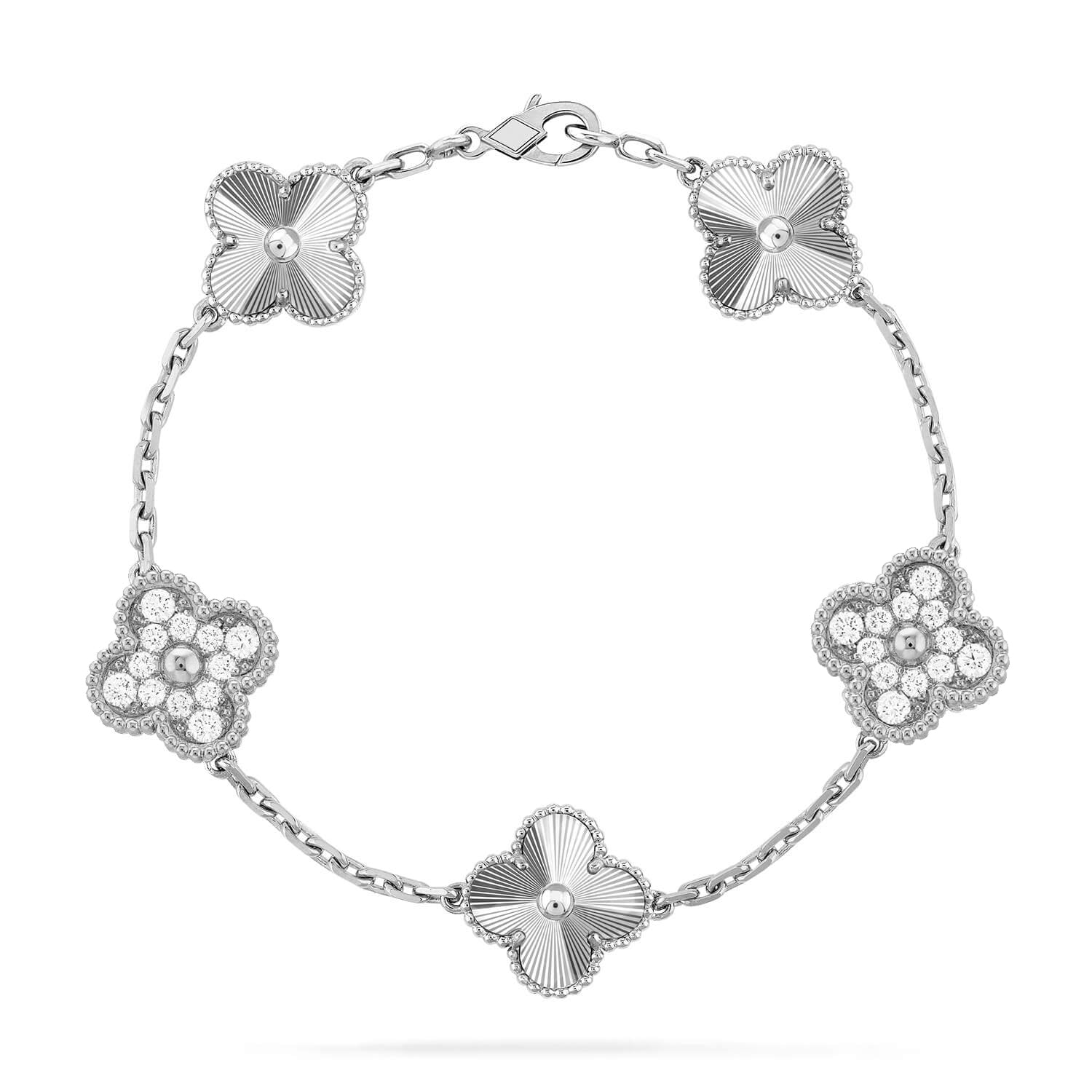 [Aura ]New  CLOVER 5 MOTIF LASER BRACELET COLLECTION