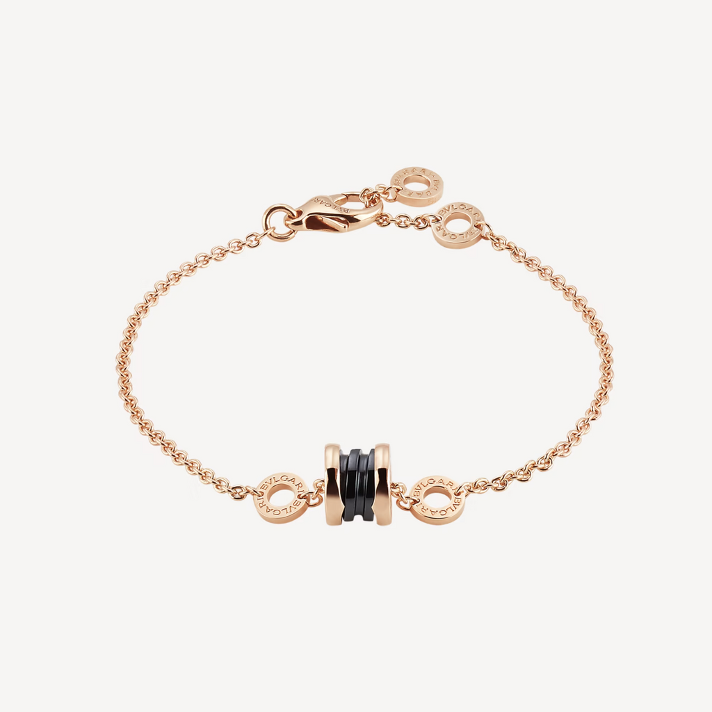 [⭐DORISW]ZERO 1 SOFT PINK GOLD AND BLACK CERAMIC BRACELET