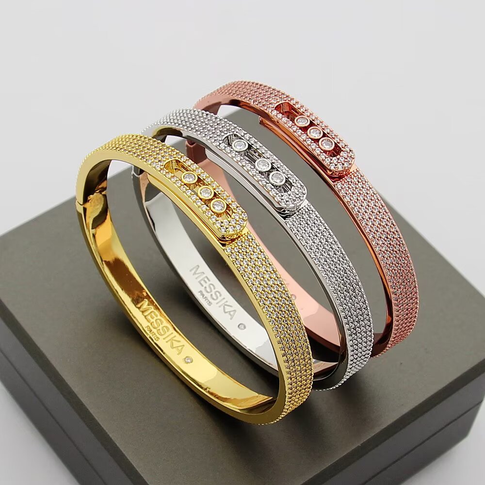 [Aura ]Move Noa Full Pavé Diamond Bangle Bracelet