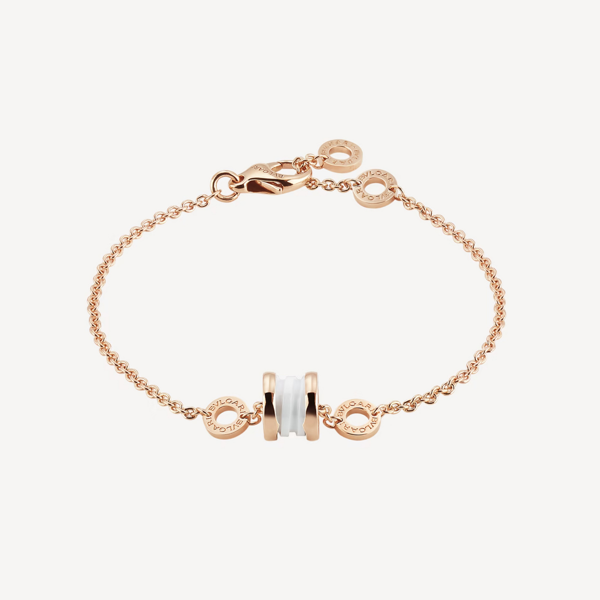 [⭐Veya]ZERO 1 ARMBAND AUS SOFT PINK GOLD UND WEISSER KERAMIK