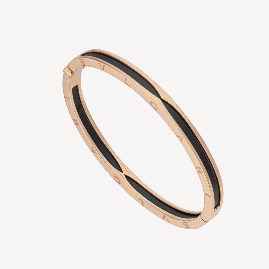[⭐Veya]ZERO 1 PINKGOLD MIT SCHWARZEM KERAMIKARMBAND