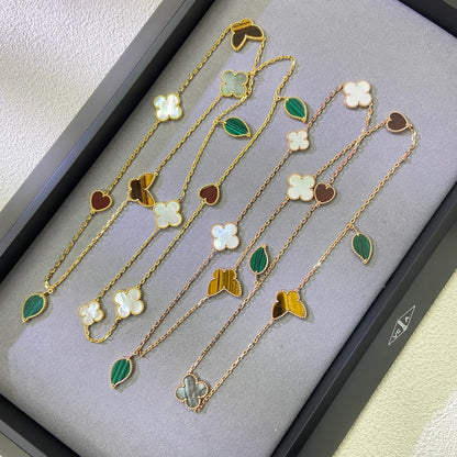 [Aura ] Lucky Alhambra Lange Halskette – 12 Designs