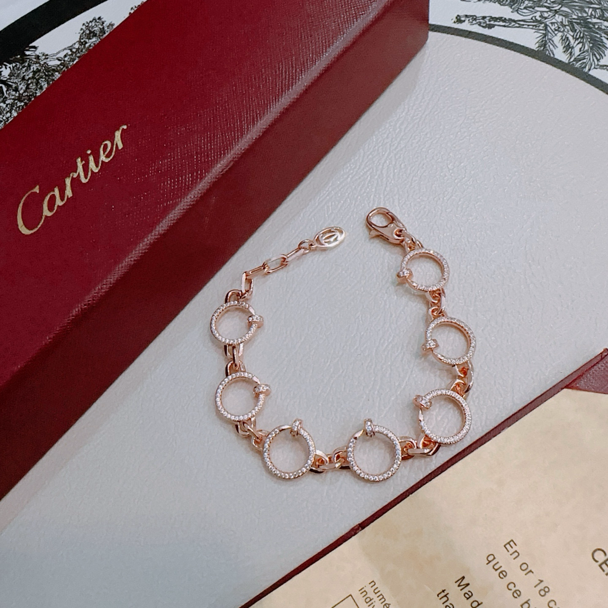 [⭐Aura ]LOVE&JUSTE BRACELET DIAMONDS