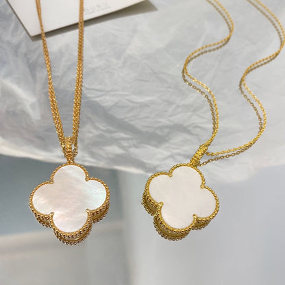[⭐Aura ]CLOVER 25MM MOP LARGE PENDANT NECKLACE