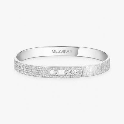 [Aura ] 2026 BRANDNEUES MATTIERTES ARMBAND MIT DIAMANTEN DREI FARBEN