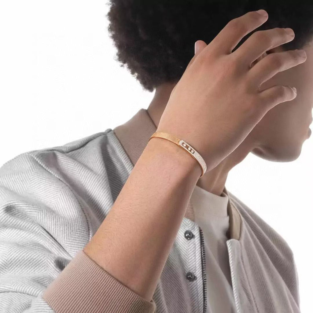 [Aura ] 2026 BRAND-NEW FROSTED BRACELET WITH DIAMONDS THREE COLORS
