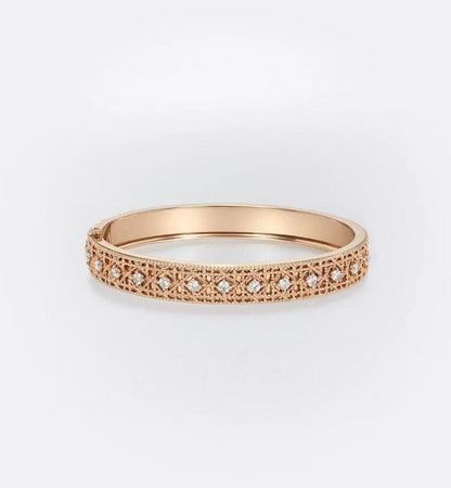 [⭐Aura ] 2026 WOVEN-PATTERN BRACELET SET WITH FULL DIAMOND INLAY THREE-COLORS