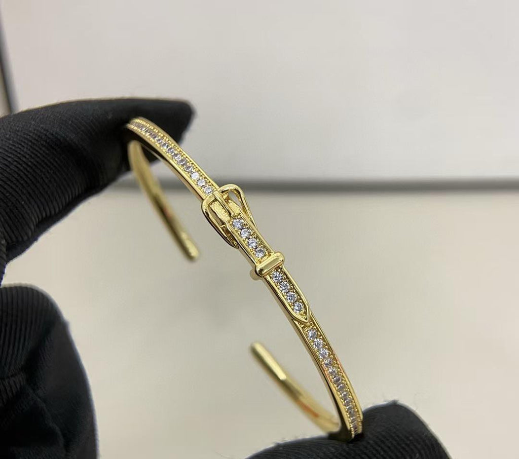 [Aura ] DIAMOND-ENCRUSTED BRACELET THREE COLORS