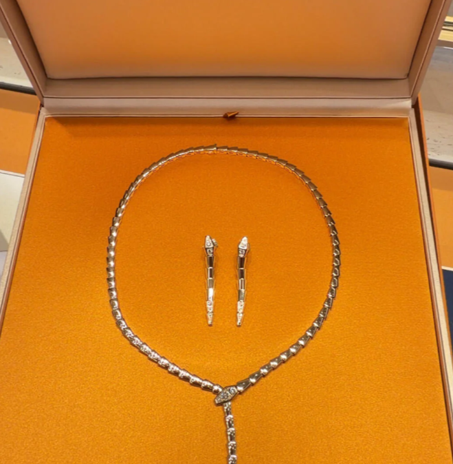 [⭐Veya]NEU! SERPENT DIAMANT-HALSKETTE