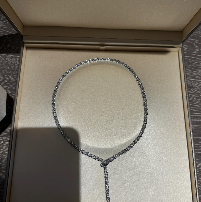 [⭐Veya]NEU! SERPENT DIAMANT-HALSKETTE