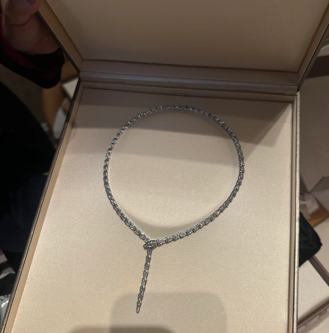 [⭐Veya]NEU! SERPENT DIAMANT-HALSKETTE