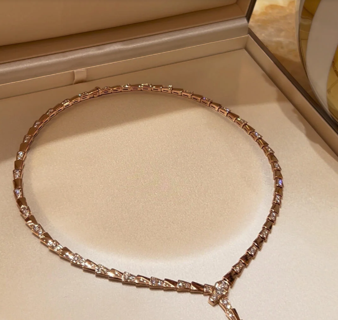 [⭐Veya]NEU! SERPENT DIAMANT-HALSKETTE