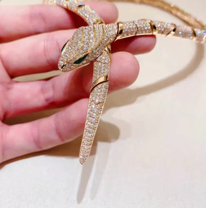 [⭐Veya]HAUTE COUTURE GOLD SERPENTI HALSKETTE