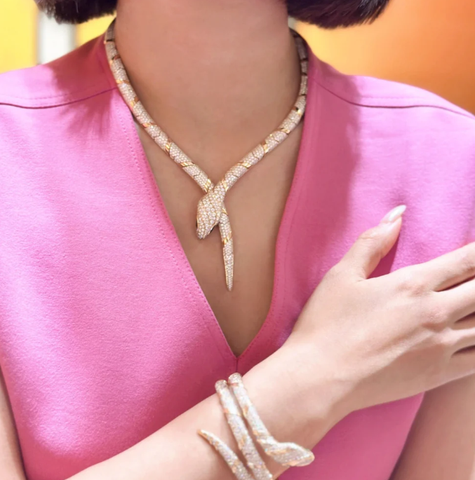 [⭐Veya]HAUTE COUTURE GOLD SERPENTI HALSKETTE