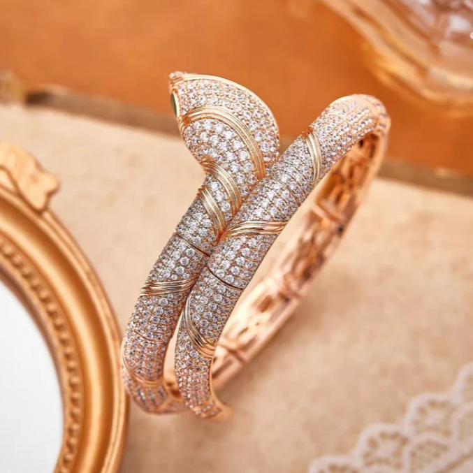 [⭐Veya]HAUTE COUTURE GOLD-SERPENTI-ARMBAND