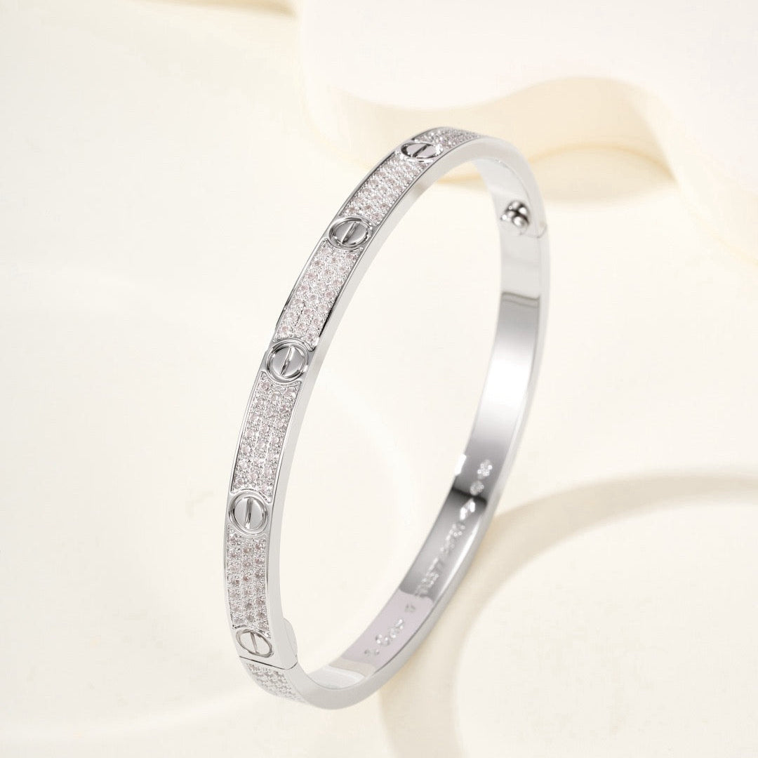 Aura LIEBESARMREIF 4,8MM DIAMANTBESETZT