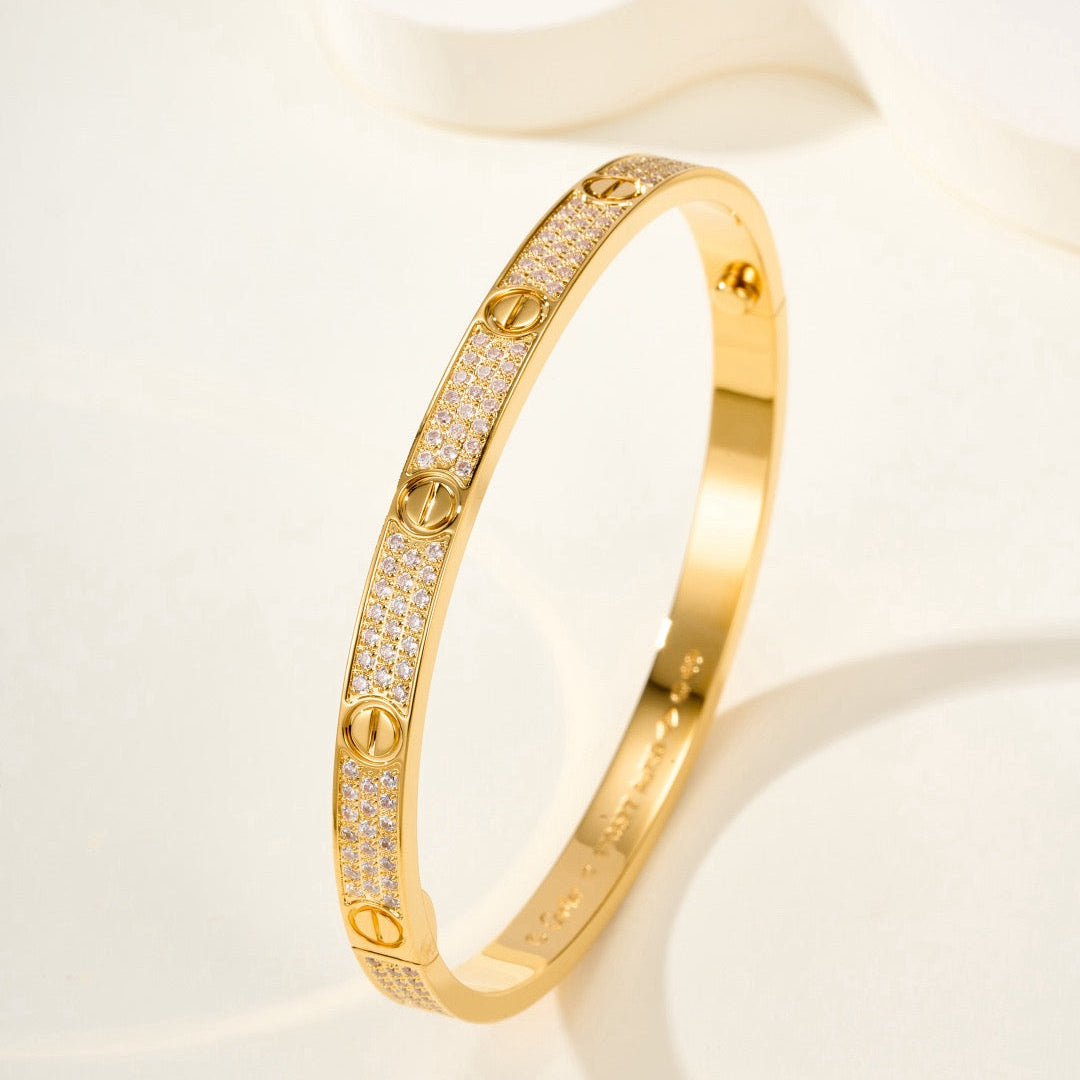 Aura LIEBESARMREIF 4,8MM DIAMANTBESETZT