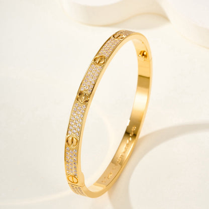 Aura LIEBESARMREIF 4,8MM DIAMANTBESETZT