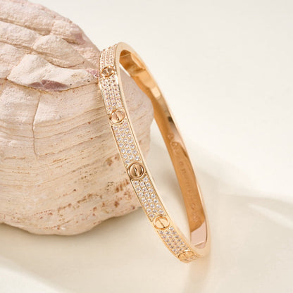 Aura LIEBESARMREIF 4,8MM DIAMANTBESETZT