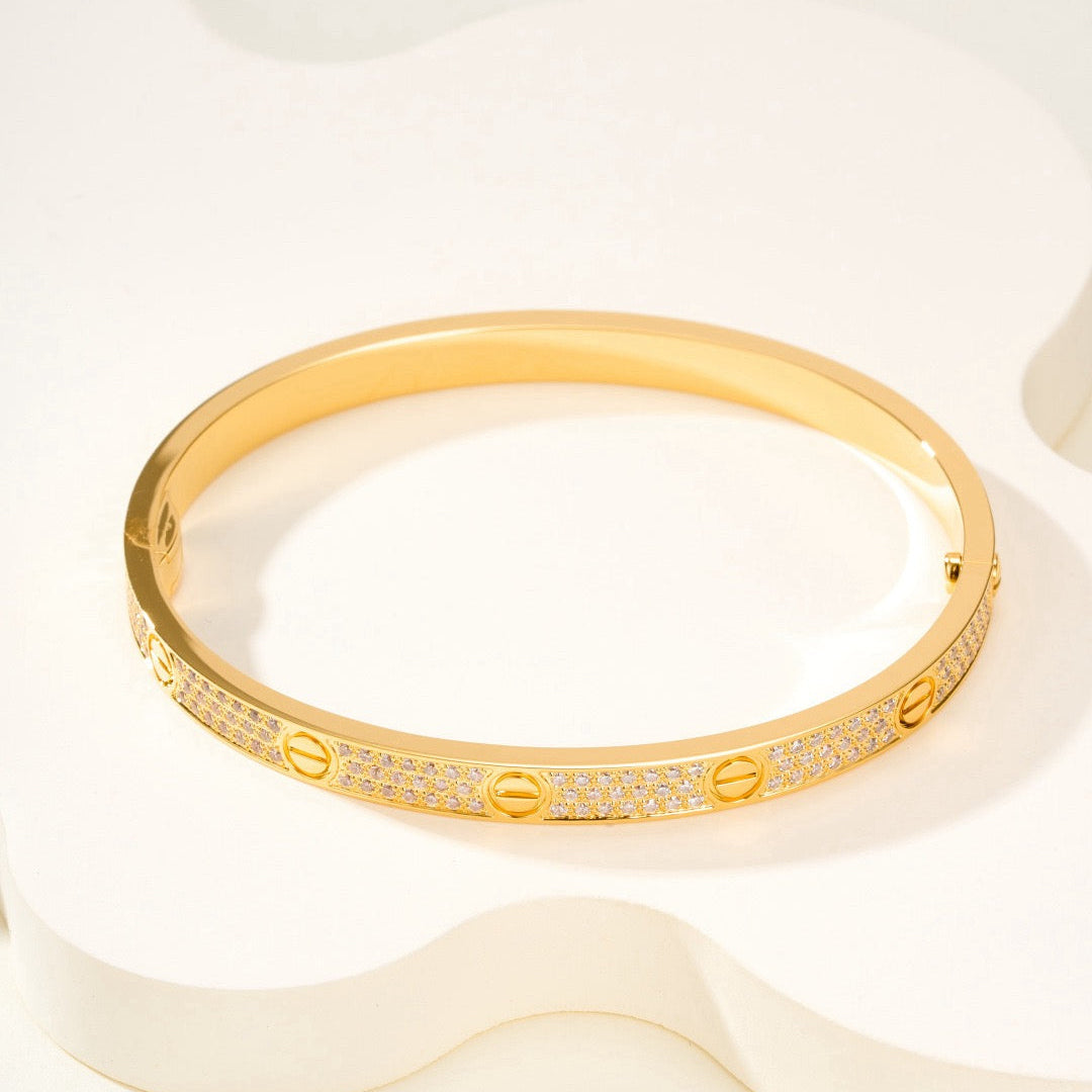 Aura LOVE BRACELET 4.8MM DIAMOND-PAVED