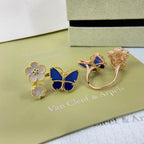 [Aura ] 2026 NEW MODEL SPRING LUCKY 3 MOTIF GOLD RING