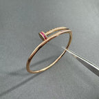 [Aura ] JUSTE BRACELET 2.5MM DIAMONDS NEW
