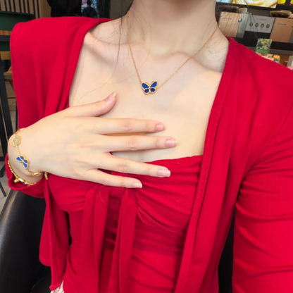 [⭐Aura ] 2026 BUTTERFLY BLUE   NECKLACE