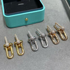 [Aura ] TF U-shaped diamond earrings