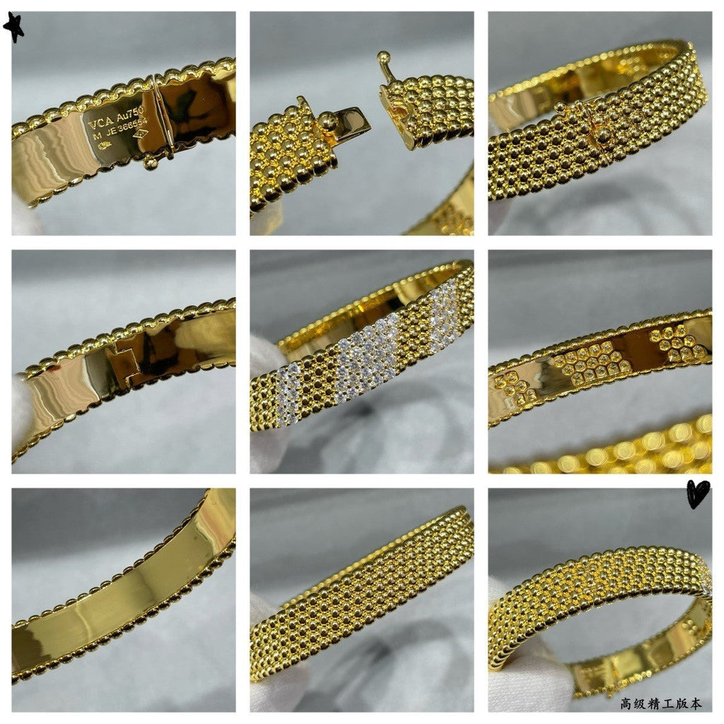 ```json
[
  "Aura Perlee Diamantarmband, 5-reihiges, diamantbesetztes Design"
]
```