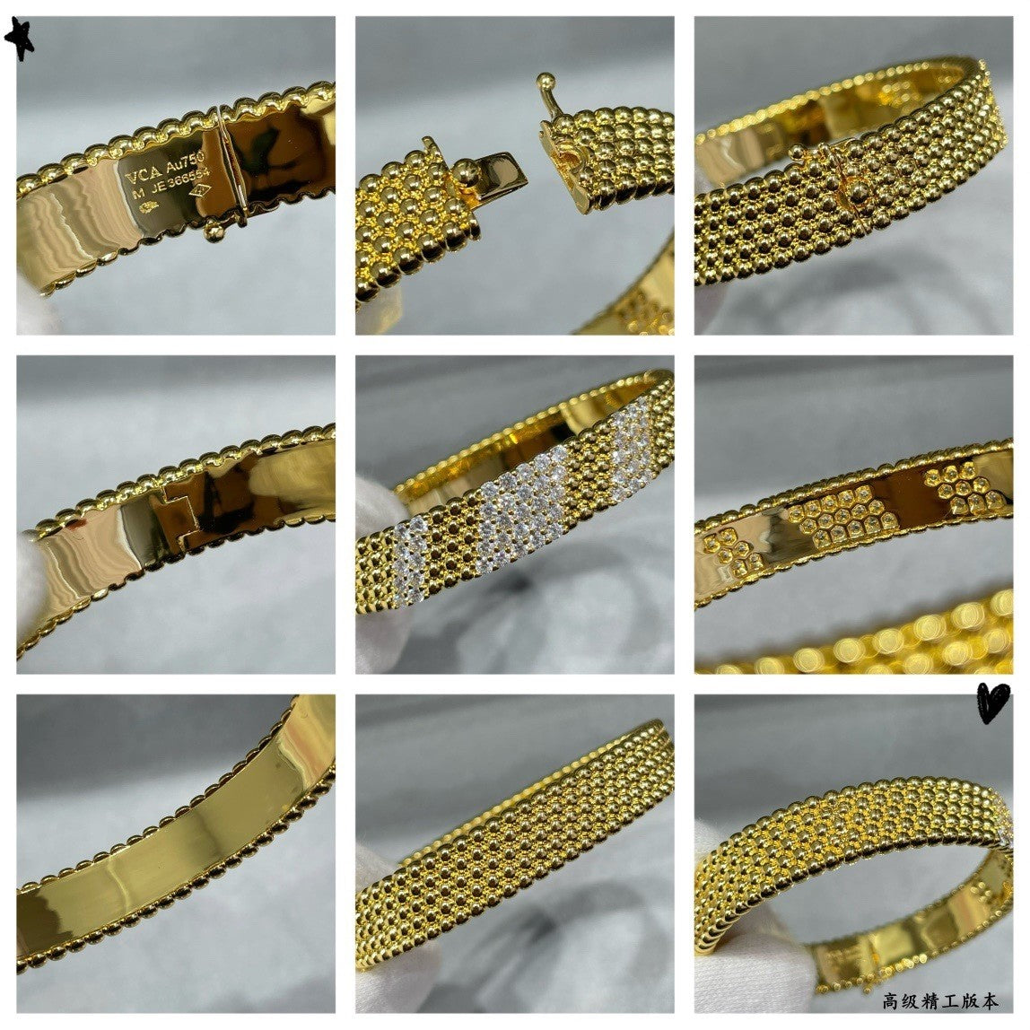 [⭐Aura ]  PERLEE DIAMOND BRACELET ,5-ROW DIAMOND-SET DESIGN