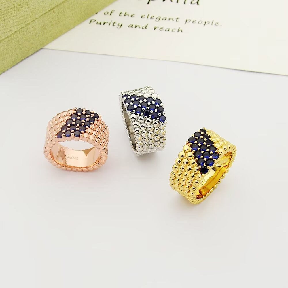 [Aura ]  PERLEE DIAMOND RING ,5-ROW DIAMOND-SET DESIGN