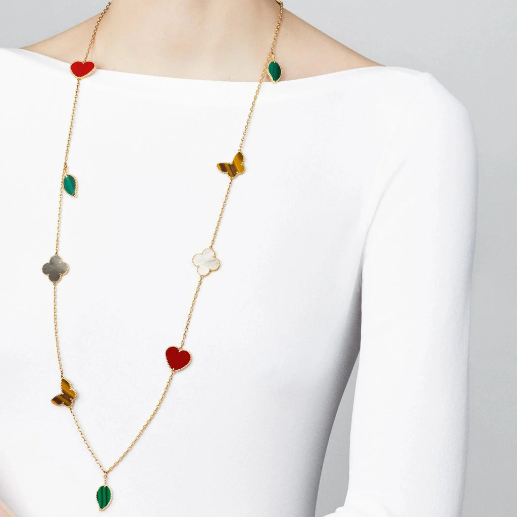 [Aura ] Lucky Alhambra Lange Halskette – 12 Designs